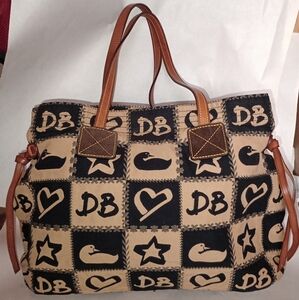 Dooney Bourke Large Patchwork tote bag Heart Duck Star summer tote